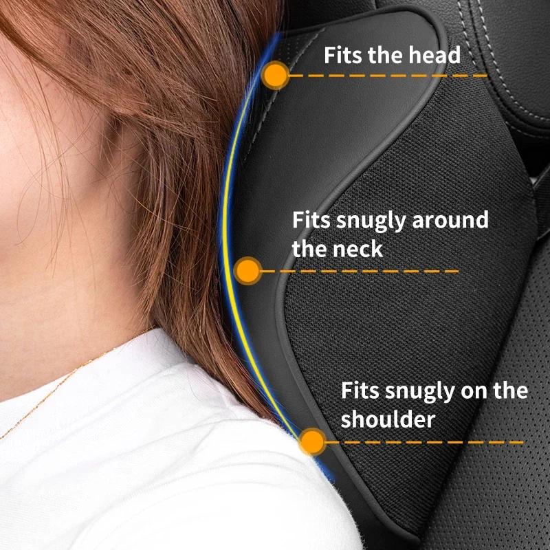 Nytt bilsete hodestøtte nakkestøtte brodert minneskum korsryggpute for BMW M X1 X3 X5 X6 X7 E30 E90 M3 E84 E83 F25 E