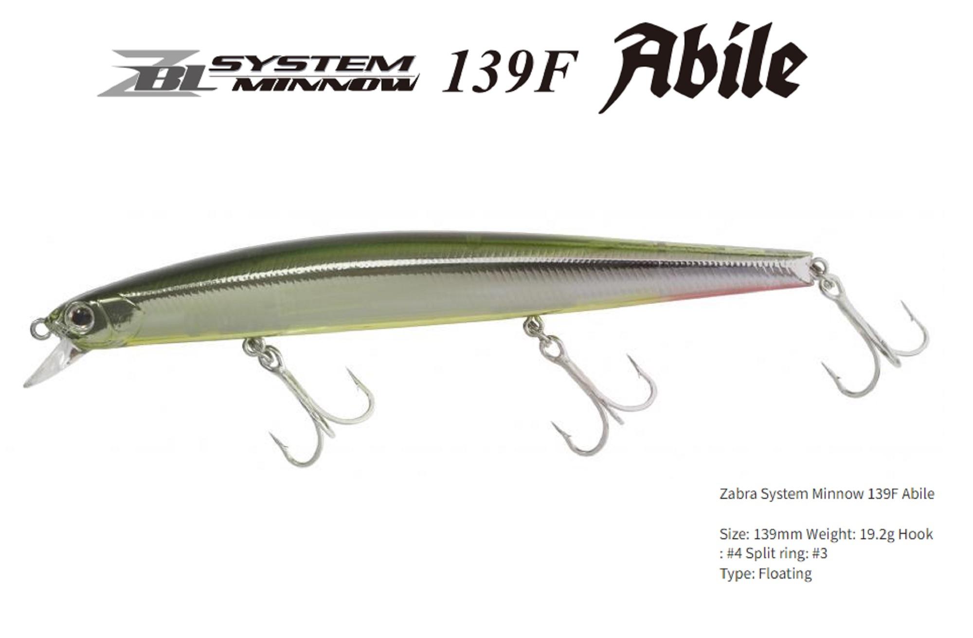 Zipbaits ZBL System Minnow 139F Abile – Leurre Flottant Pour Bar De Mer, Ultra Réaliste, 19.2g