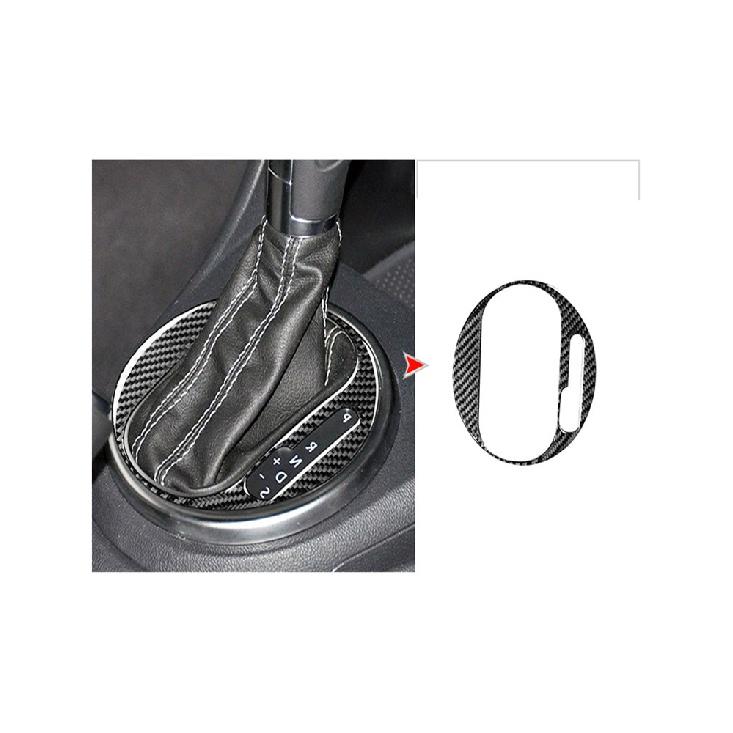 Autozubehör Innenausstattung Kohlefaser Getriebe Panel Hebeplatte Warten Schwarze Aufkleber Dekorative Für Volkswagen VW Käfer