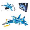1:72 Kreative Militärserie Sukhoi Su-27 Flanker Jäger Bausteine Mehrzweck Schwerer Jet Modell Spielzeug für Jungen Weihnachtsgeschenke
