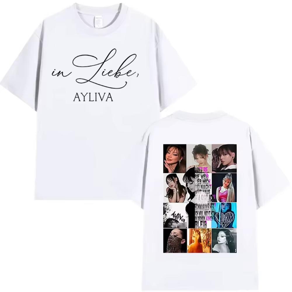 Sommer 2026 Neues Elliva Album Tour Unisex T-Shirt Mode Heißer Verkauf Unisex und Unisex Gleicher Stil Rundhals Bedrucktes T-Shirt