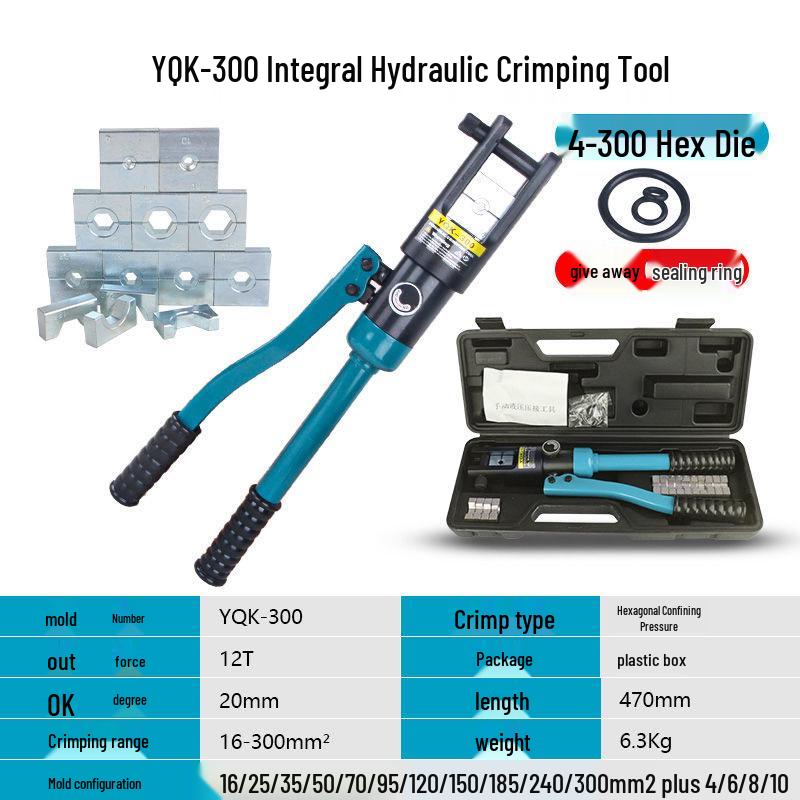 Manual Hydraulic Wire Crimper for Copper/Aluminum Terminals (YQK Series)