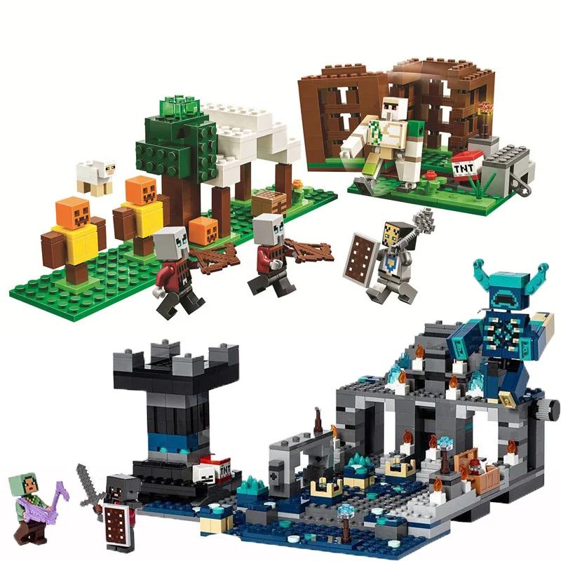 My Worlds Cross Whistle The Sword Outpost Compatible 21246 Dark World Building Brick Model Building Toy Kids Birthday Gift Toys
