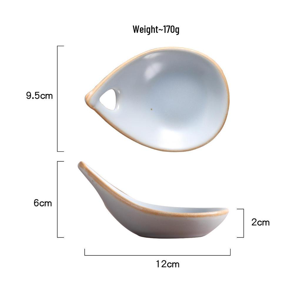 Macaron-Colored Ceramic Dipping Sauce Dish for Sushi, Hot Pot, Vinegar, and Snacks 