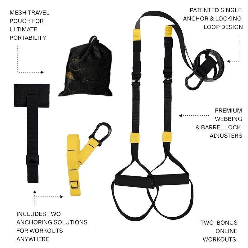 Suspension Training Band Fitness Strength Power Suspension Trainer izable Fit Yoga Belt Wall Mount Professional Trx Tensioner
