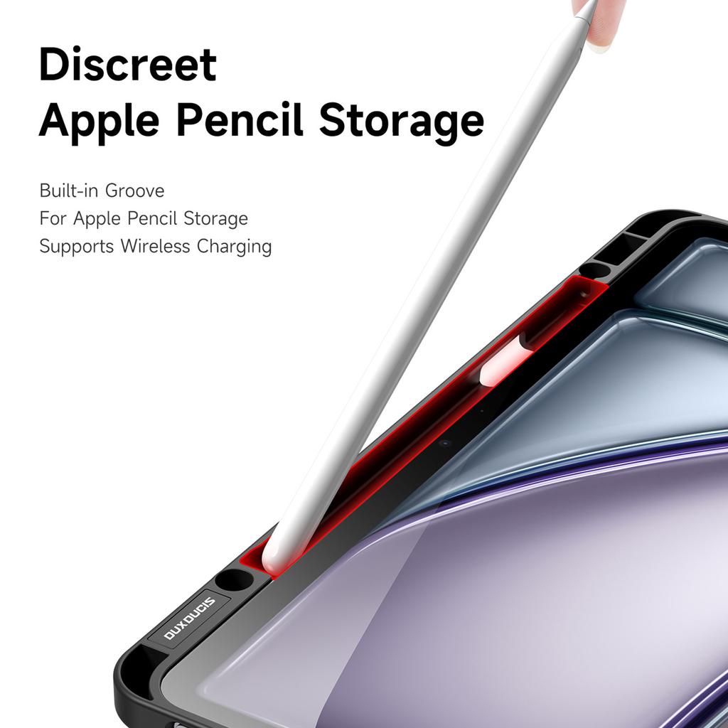 DUX DUCIS Magi Series for iPad Air 13 (2025)/(2024) Case PU Leather+PC+TPU Auto Wake/Sleep Tablet Cover