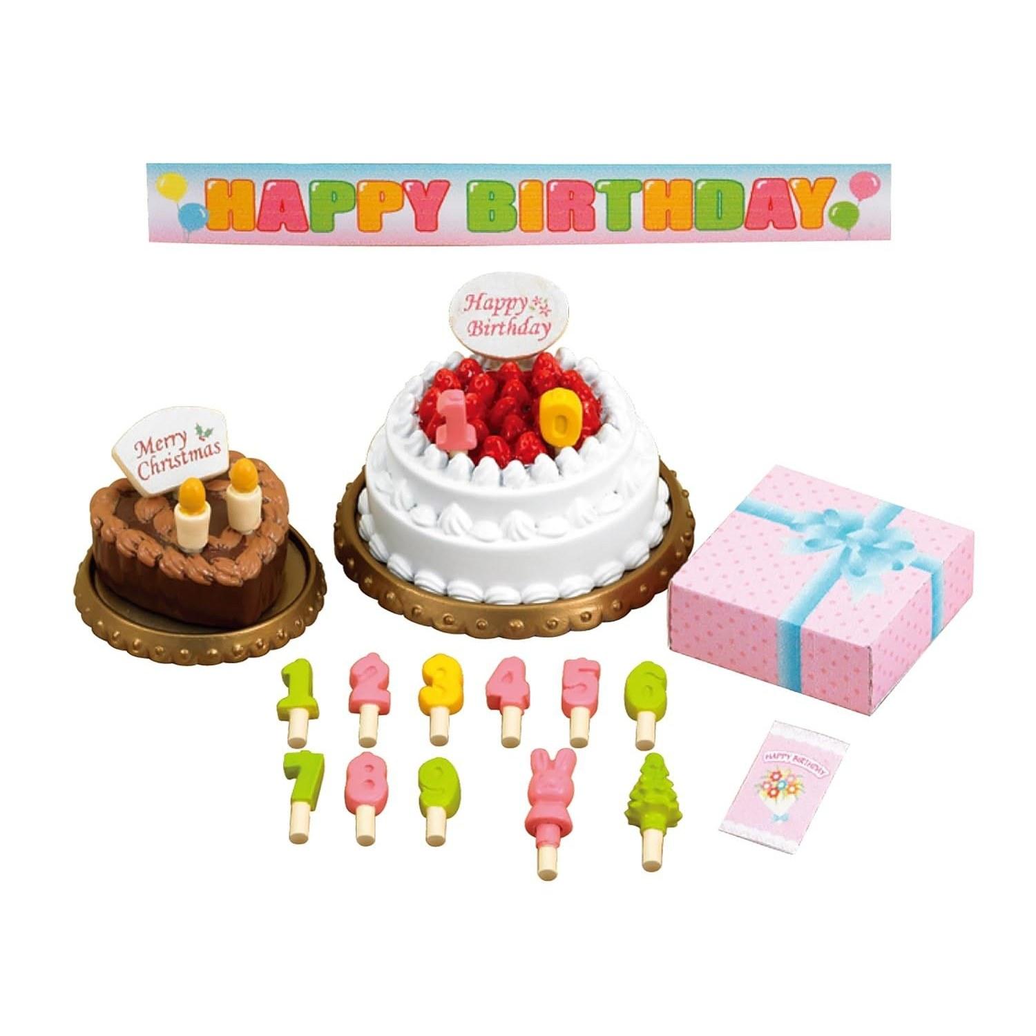 Sylvanian Families Furniture Birthday Cake Set C-416 ST Mark Certification 3 years older Toy Dollhouse EPOCH