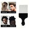 New Professional Barber Comb Pick Hair Wide Teeth Afro Texture Comb Metal Salon Comb SZI15