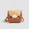 New Fashion Contrasting Colors Retro Texture Mini Commuter Street Portable Design Simple and Versatile Daily Compact
