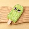 Glitzer-Eis am Stiel Quetsch-Slow-Rising Stressabbau-Spielzeug Niedliches Eiscreme-Quetschspielzeug Weiches Mochi-Spielzeug für Kinder Geschenk Schreibtischdekoration