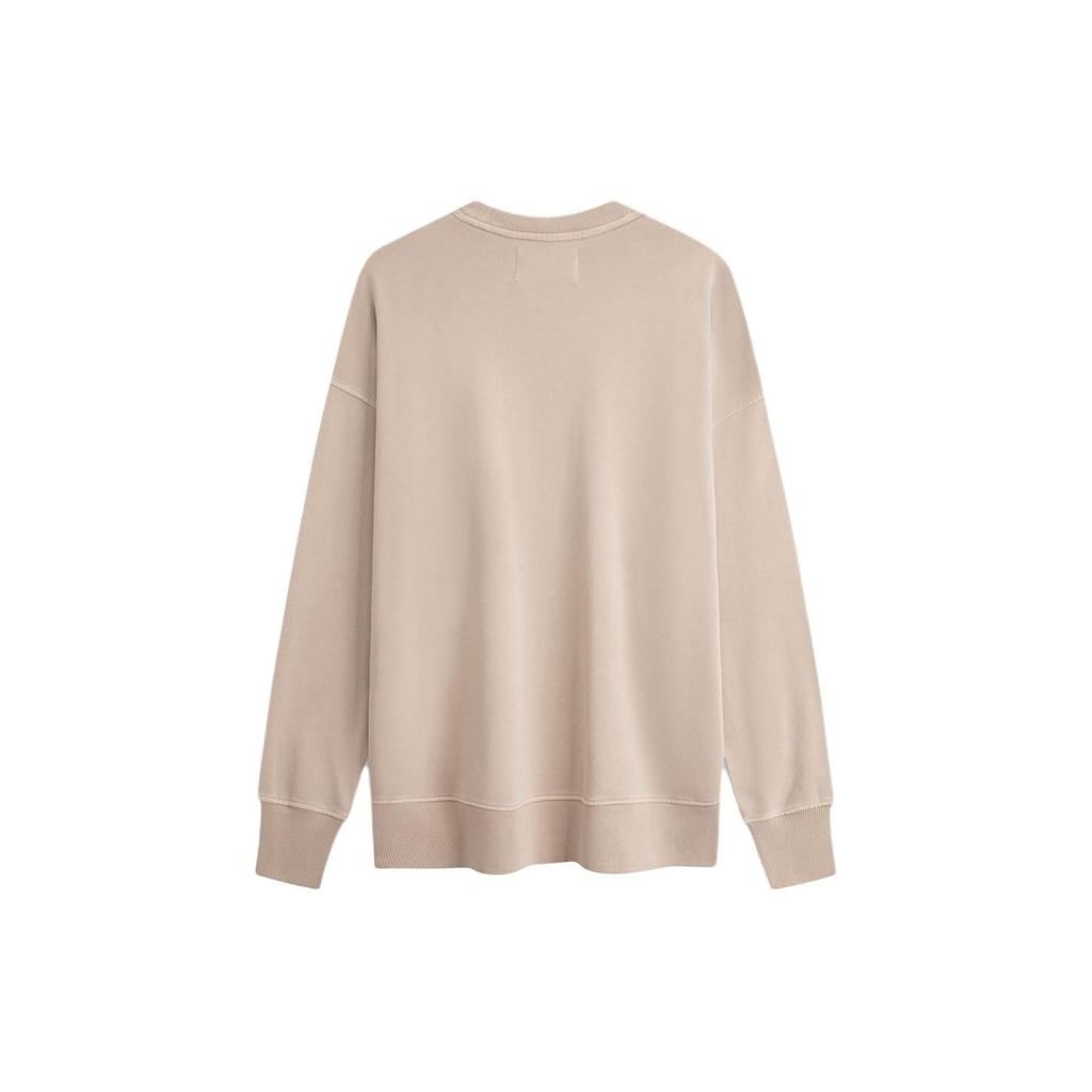 Calvin Klein Logo Embroidered Crew Neck Long Sleeve Sweatshirt Men Sweatshirt Milk-Tea J324475-PED