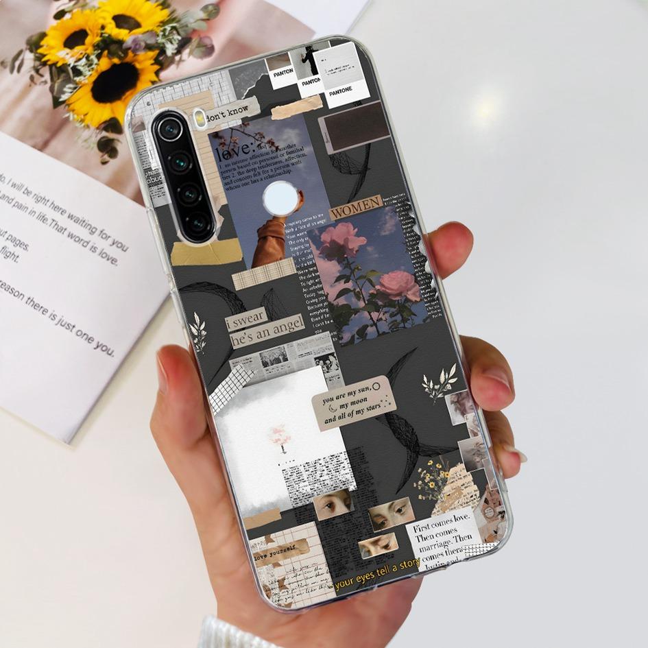 For Xiaomi Redmi Note 8 Case Cute Cartoon Soft Silicone Phone Cases For Xiaomi Redmi Note 8T 8 t Cover On Redmi Note8 Back Coque