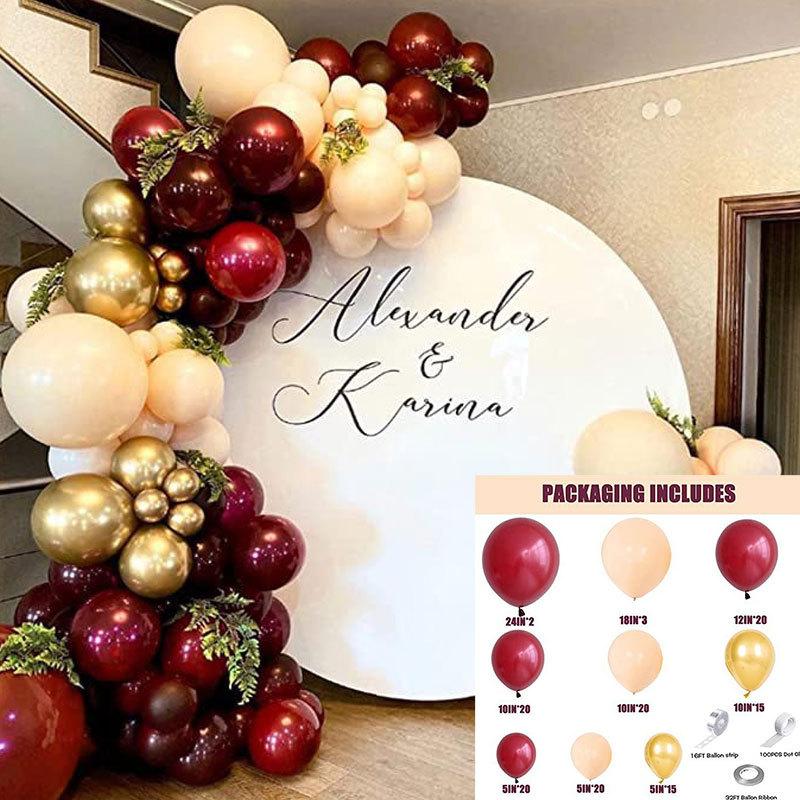 Balloon New Year'S Eve, Birthday Balloon Scene Arrangement Supplies, Festive Wedding Balloon Arch, Balloon Wedding