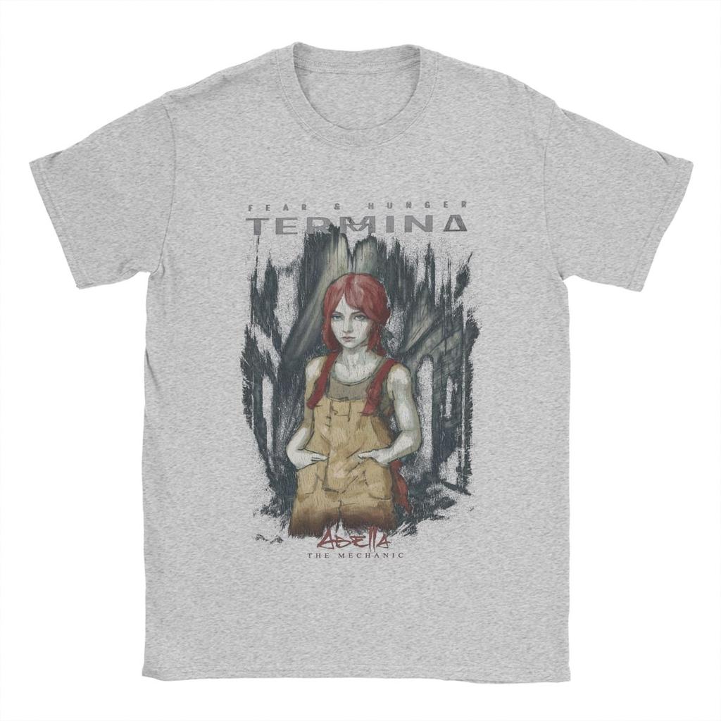 Men's Fear And Hunger 2 Termina Abella T Shirts Pure Cotton Clothes Fashion Short Sleeve Round Collar Tees Plus Size T-Shirts