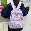 Large Capacity Boys And Girls Backpack Cute Fun Kapibara Print Primary School Bag Children Backpack
