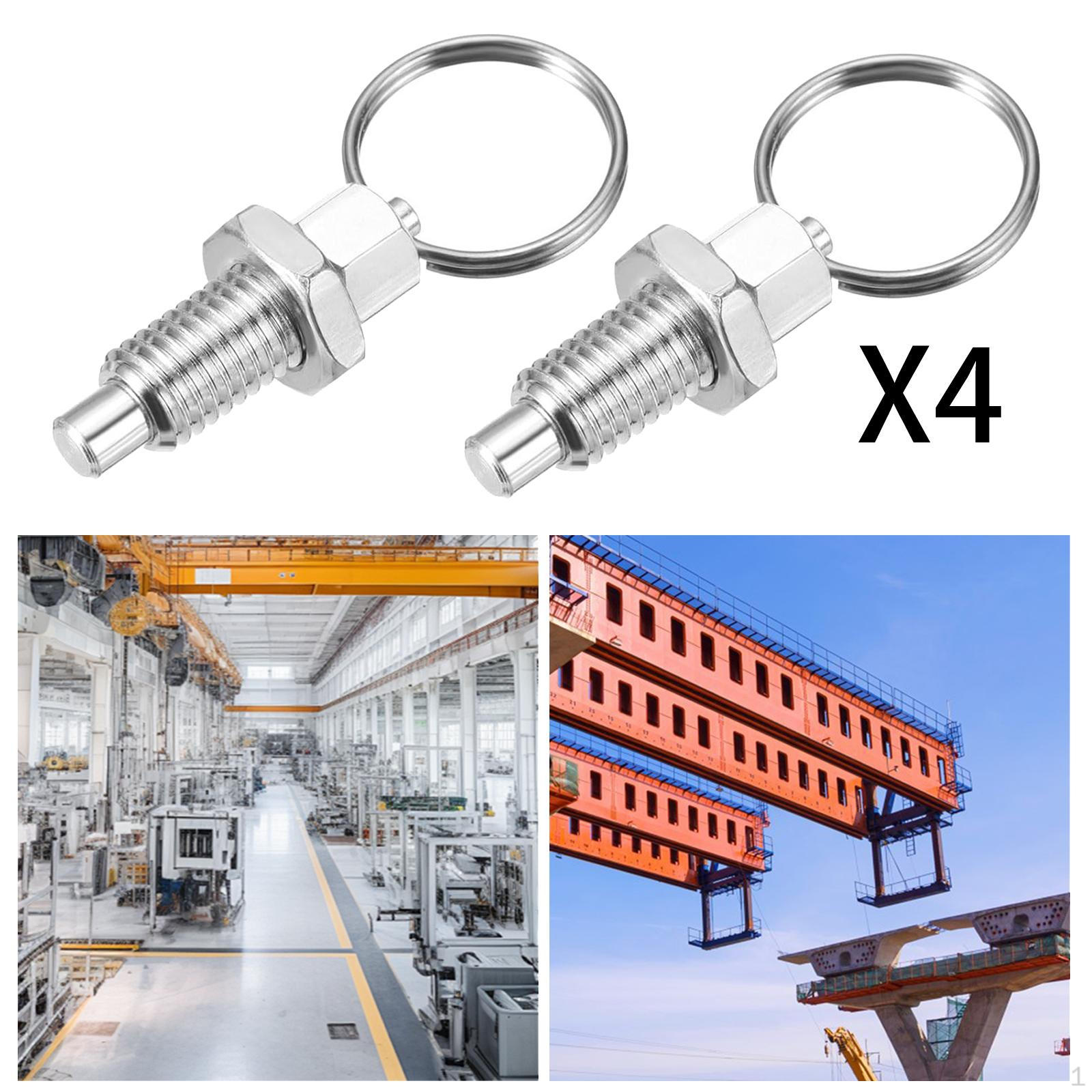 

4x Sp Plunger with Pull M10x1.5 Quick Release 0.71 Thread Length Manual for Industrial Equipment