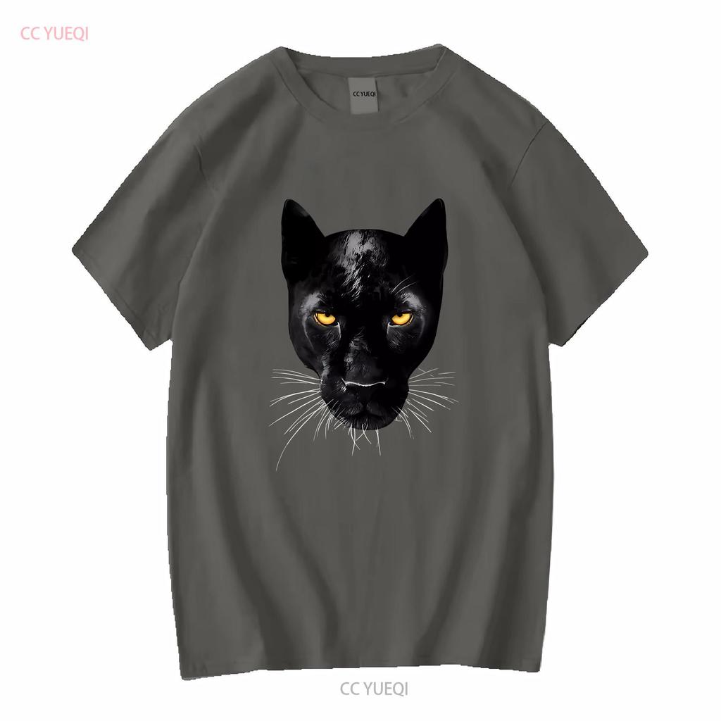 Tričko Pánská Móda Pantherův Pohled Streetwear Černé s dlouhým nebo krátkým rukávem vintage Prané Pružné Lehce Unisex móda