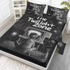 Space Tv 4-Piece Bed Sheet Set, Including 1 Flat Sheet, 1 California King Flat Sheet, 2 Pillowcases (Childhood, Memories)