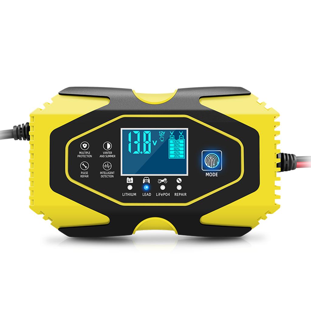 Full Power Auto Stop Car Battery Charger 12V/24V 2ah-150ah Lead Acid Battery AGM GEL& Lithium