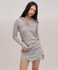 Jolliangbol Pointelle Wrapped Knit Shorts (Grey)