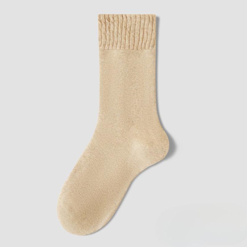 Antibacterial Socks - Men's Thick Woolen Circular-shaped Warm and Elastic Mid-calf Socks Without Bones