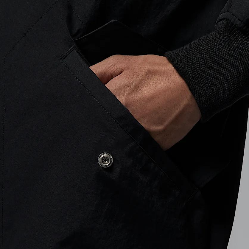 Jordan Renegade Essentials Warm Woven Loose Long Sleeve Cotton Jacket Men Jackets Black HF9326-010