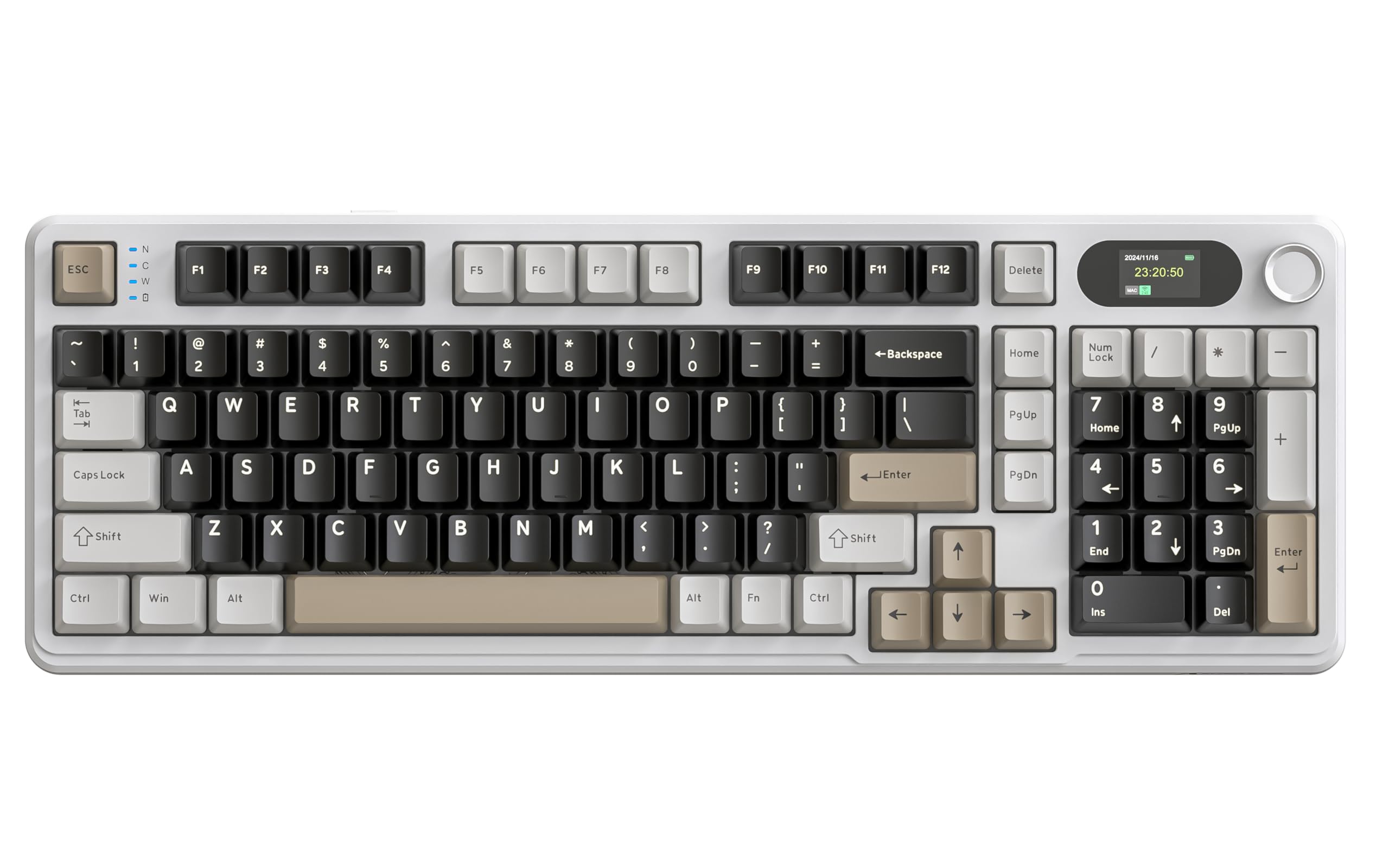 

ATTACK SHARK X98PRO 98 Key Wireless Keyboard Gasket Mount 5 Layer Pad TFT Screen Compatible RGB Backlight HIFI Sound Bluetooth/2.4GHz/USB-C