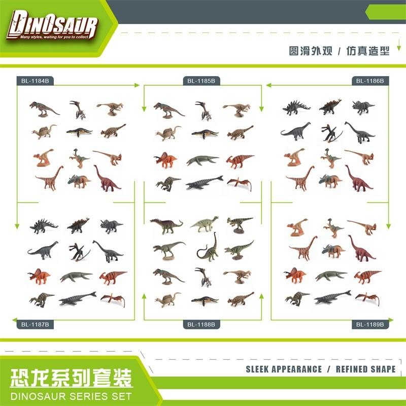 Jurassic Dinosaurier Modell Set von 12 Realistischen PVC Figuren Enthält T-Rex Triceratops Und Stegosaurus
