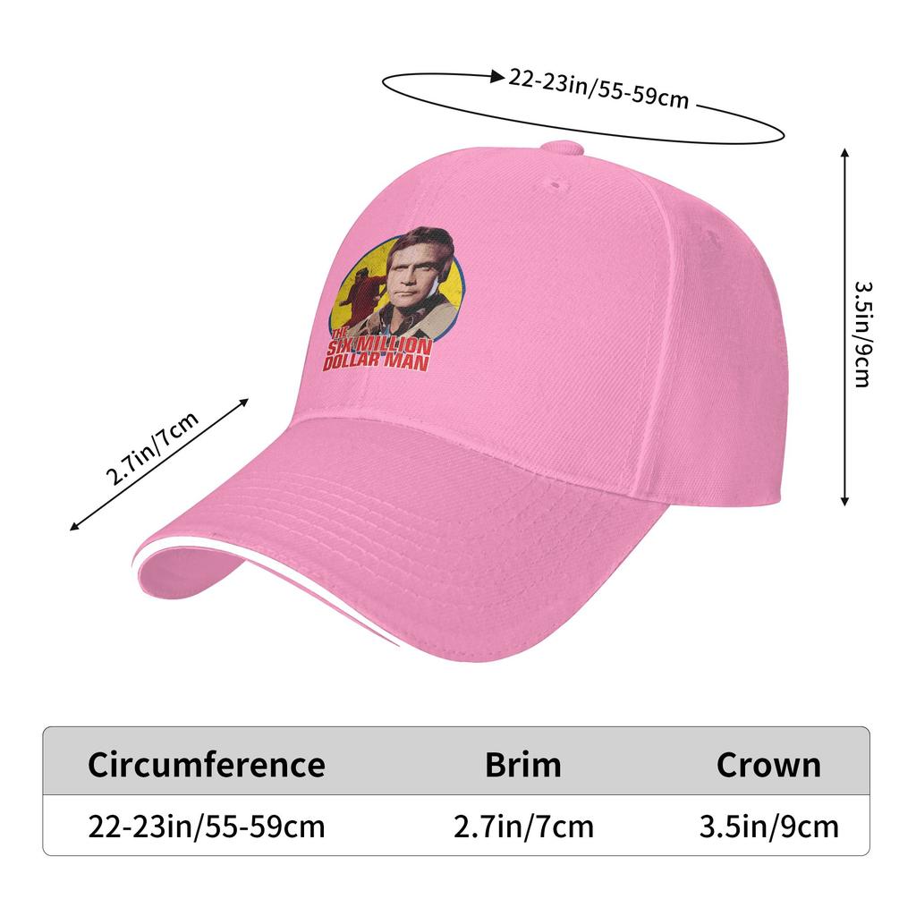 Sommer Sechs Millionen Dollar Unisex TV Baseballkappe Outdoor Sport Mode Druck Sonne Hip Hop Hüte FeUnisex Unisex Heißer Verkauf Baseballkappen