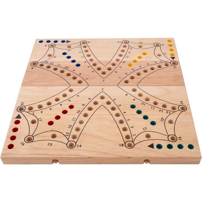 Wooden Board Game - ENGELHART - 350263 - Tock XL - Foldable - 4 Players - Ecological