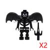 MOC Halloween Building Blocks Skeleton Army Knight Figures Flame Horse Medieval Vampire Furniture Assembly DIY Bricks Toys Gifts