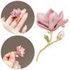 Chinese Style Magnolia Flower Brooch Elegant Luxury Sense Brooch Suit Collar Pin  Women