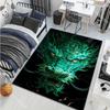 1PC Green Dragon Head Print Carpet for Living Room Bedroom Sofa Home Decor Rus Non-slip Floor Mat Luxury Gift Multiple Sizes