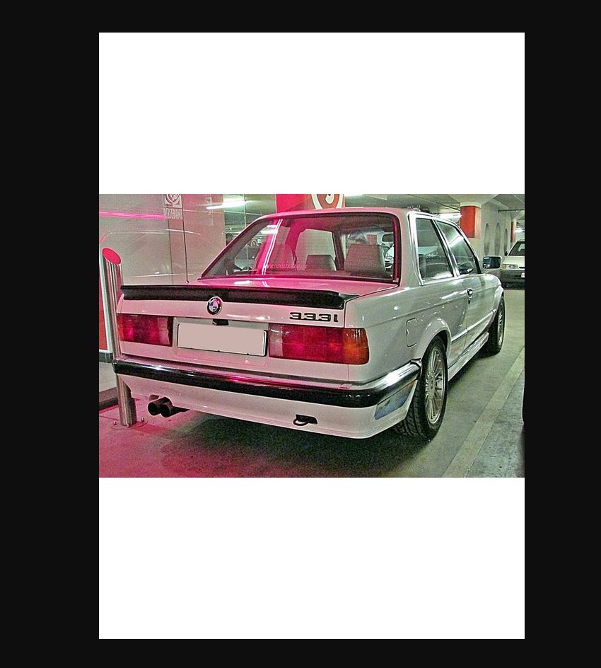 

For E30 1984 To 1991 Spoiler-Fiber-Unprimed-Unpainted