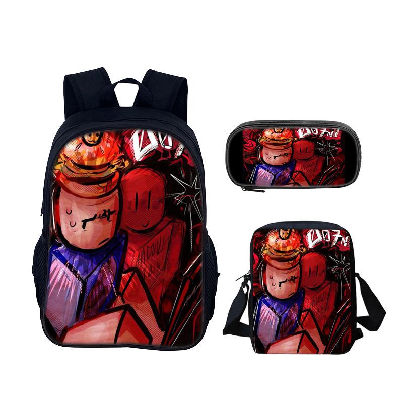 Verlaten Gubby Basisschool en Middelbare School Leerlingen Schooltas Rugzak Lunchtas Etui Schooltas 3 stuks/set