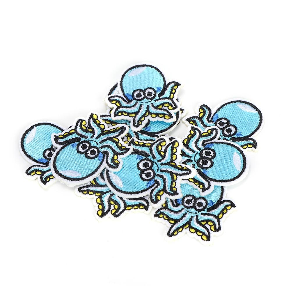 10 Stück Lebendige Muster Stoffaufkleber Gesticktes Design Gestickte Aufnäher Für Kleidung