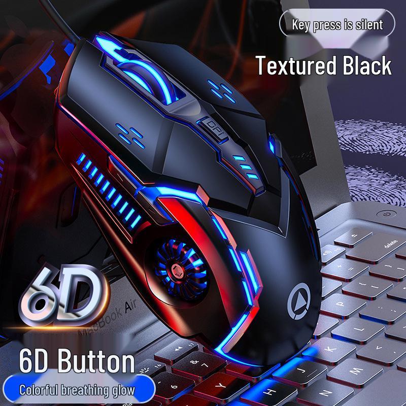 G5 Luminous Wired Gaming Mouse - Silent, Mechanical, for Esports, Computer Accessories