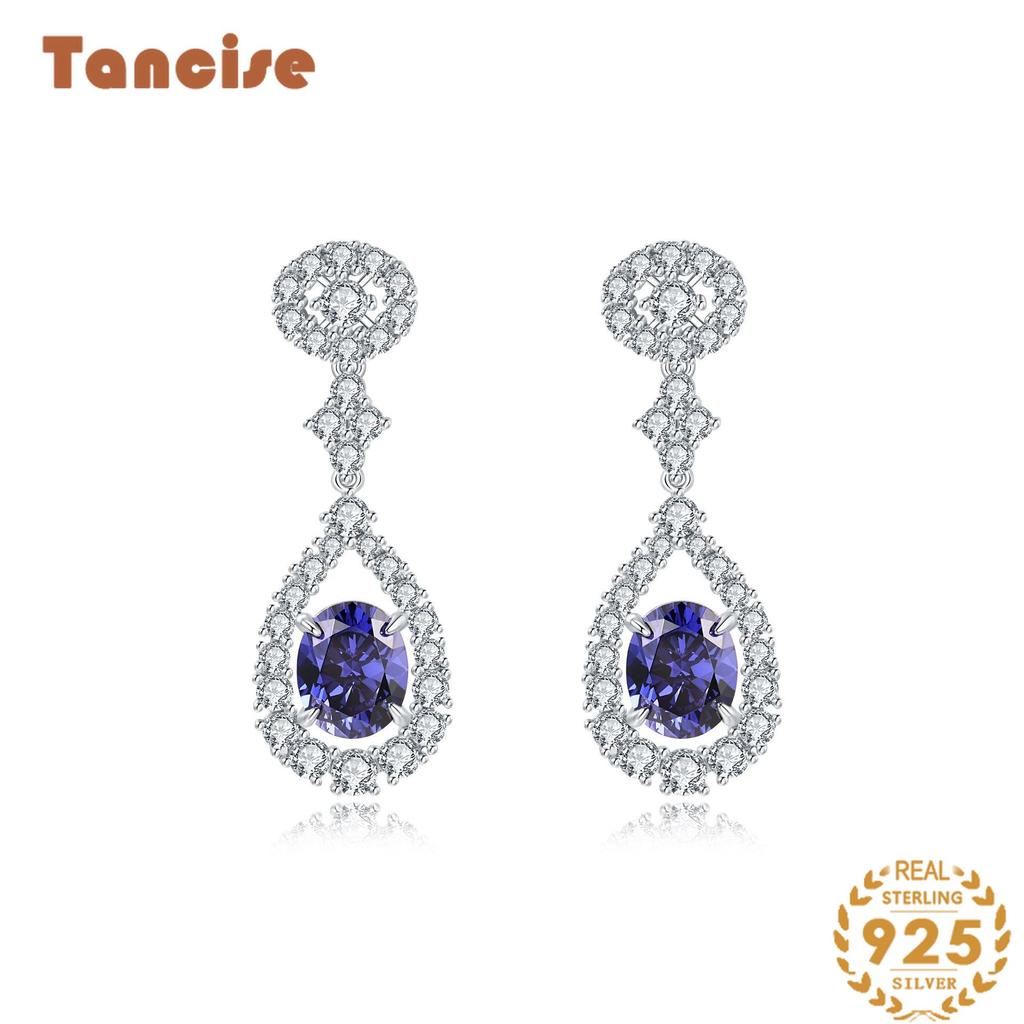 Cercei cu zirconiu din argint 925 Tancise Cercei cu picătură pentru femei Cadouri de nuntă