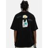 Kleines Gänseblümchen Grafik T-Shirt Herren Trendy Paar Baumwolle Druck Trend Hip Hop Locker Kurze Ärmel Herrenbekleidung Übergroßes T-Shirt