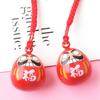 Phone Pendant Water Bells Red DIY Trinkets Keyring Bells Pendant Lucky Cat Keychains Japan Daruma