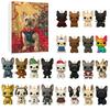 Christmas Dog Advent Calendar 24 Days Acrylic Ornament for Tree Decor Festive Countdown Surprise