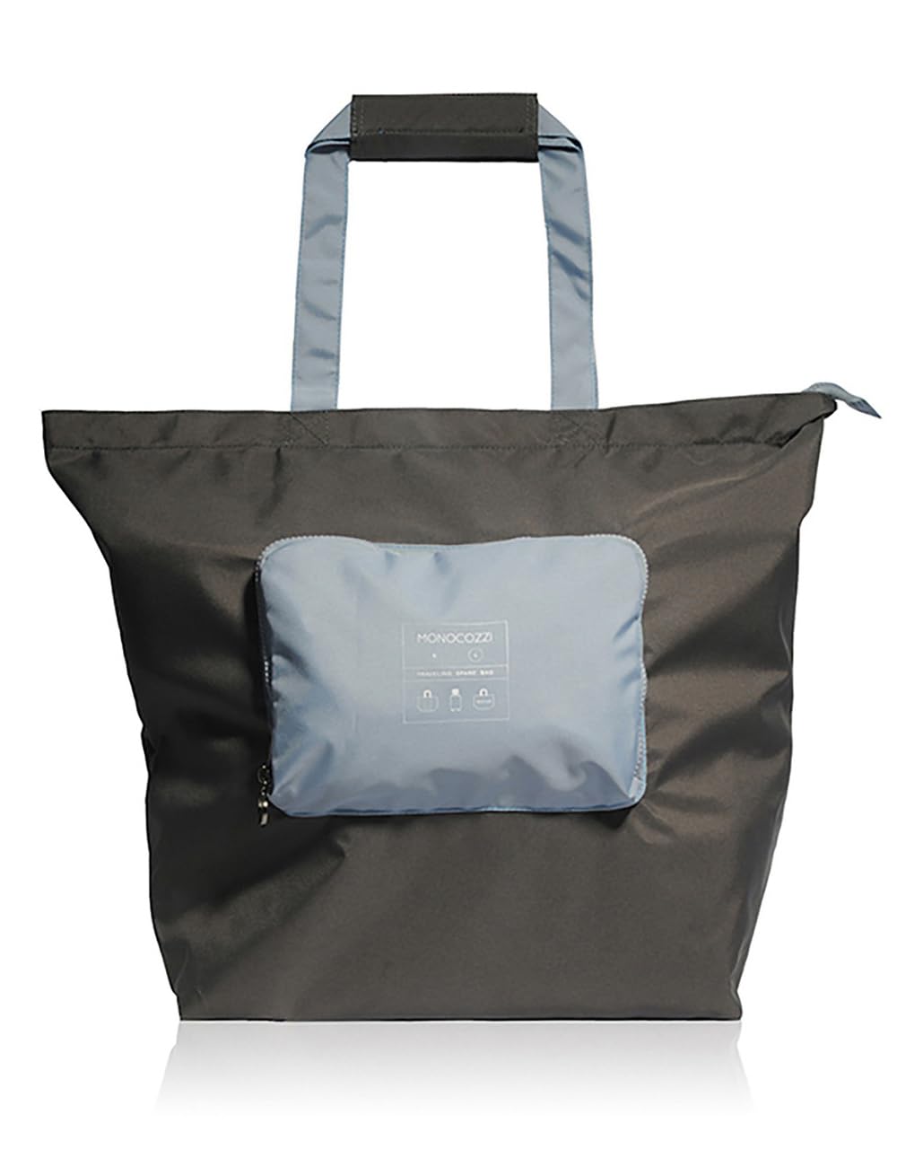 

One two A4 compatible convenient large tote bag Bon Voyage TRAVEL SPARE BAG S Charcoal [MONOCOZZI] night, days, bag, travel, goods, women, men,