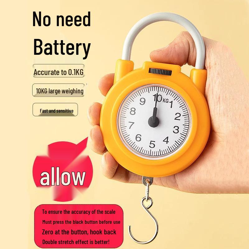 Compact Portable Handheld Electronic Kitchen Scale - Mini Gram Pocket Hook Scale