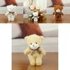 Adorable Mini Teddy Bear Plush Keychain Accessory Soft Cuddly Doll For Children