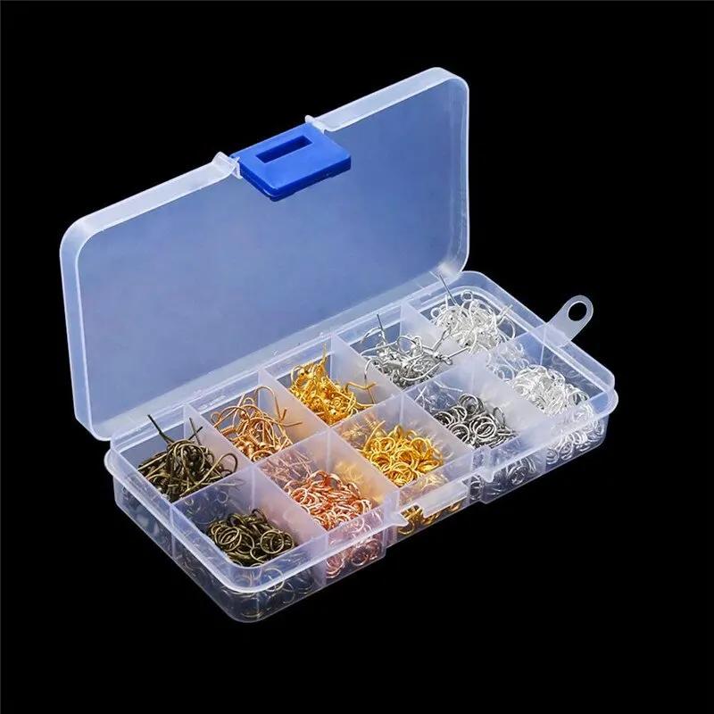 

1200pcs Earring Making Kit with 200pcs Ear Ring Hooks, 1000pcs Jump Rings and Jewelry Pliers for Jewelry Making Supplies Earring