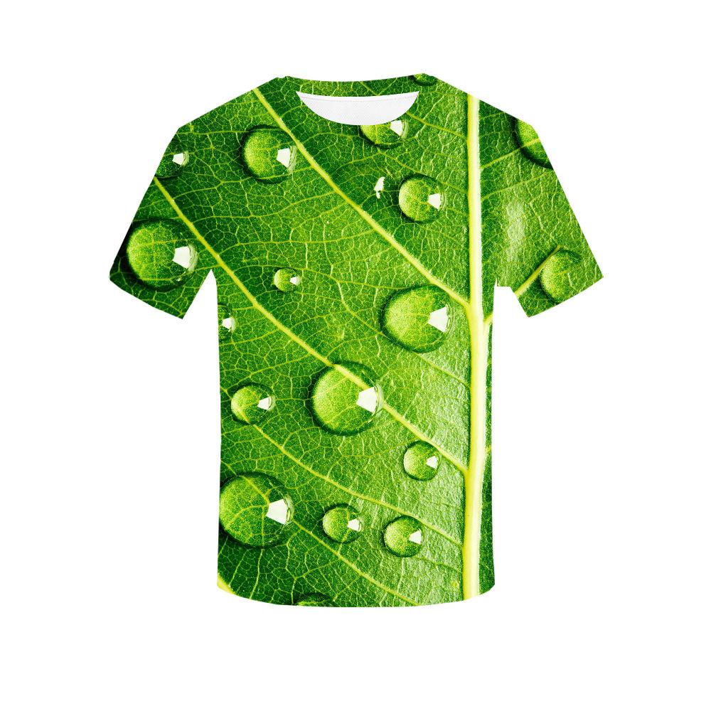 

Футболка Creative Nature Зеленая с принтом, футболка с коротким рукавом, уличная мода, круглый вырез, мужской стиль 6xl