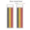 Red Black Blue 2.8mm All Metal Woodworking Automatic Pencil Set with Pen Cover 2B Lead Deep Hole Marking Engineering Drawing Pen