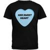 Valentine's Day - Her Sweetheart Black Adult T-Shirt