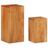 Day and Night - Day and Night Plant Stands 2 Units Solid Acacia Wood