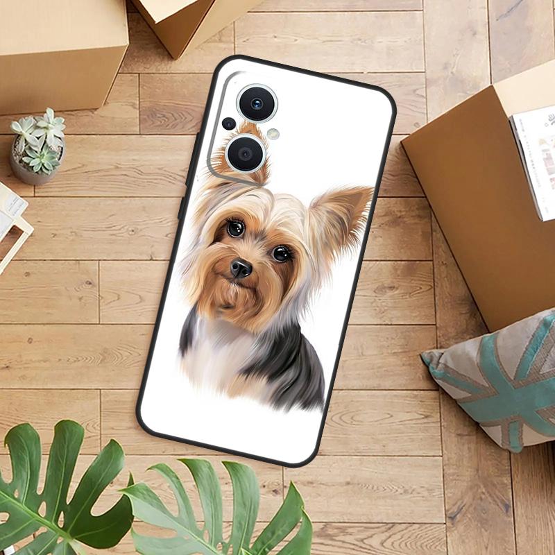 Yorkshire Terriër Hond Puppy Telefoonhoesje Voor OPPO Reno 14 12 11 13 F 10 Pro 8T 8 Lite OPPO Find X9 X8 X6 X5 Pro Achterkant